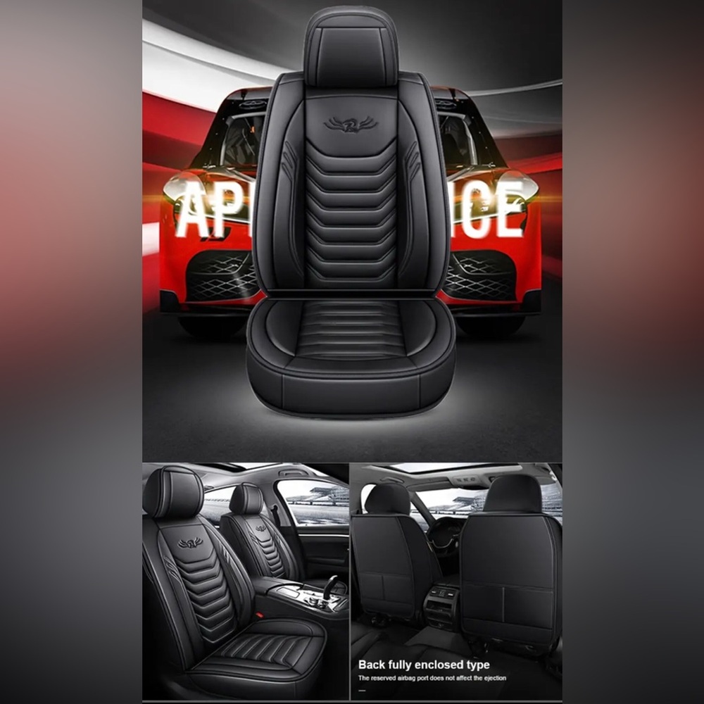 NEW 1pc Faux Leather Car Seat Cove